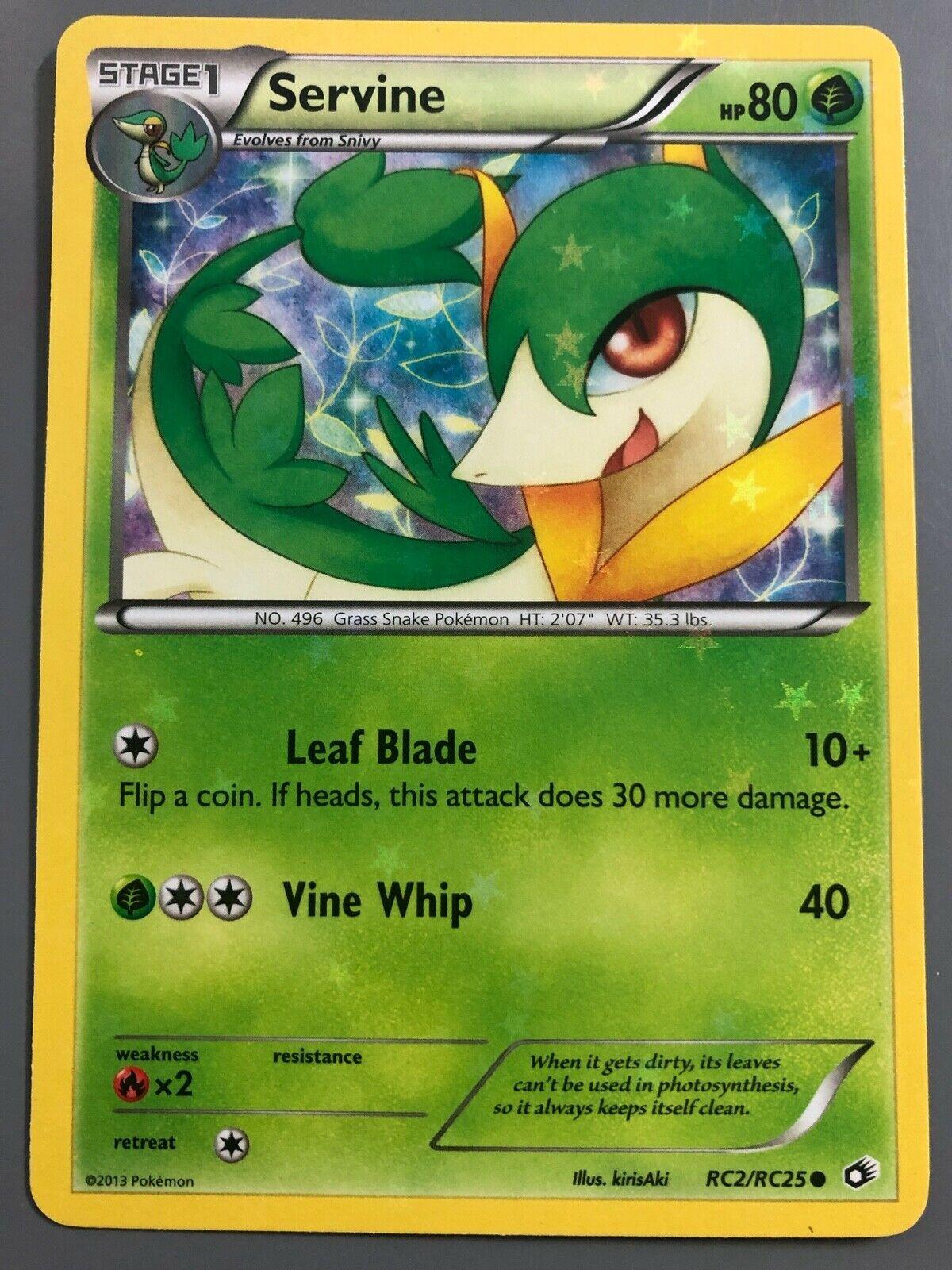 Legendary Treasures Servine Pokémon card